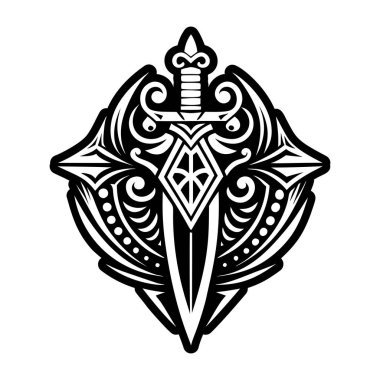 Ritüel hançer sembolünün sembolü.