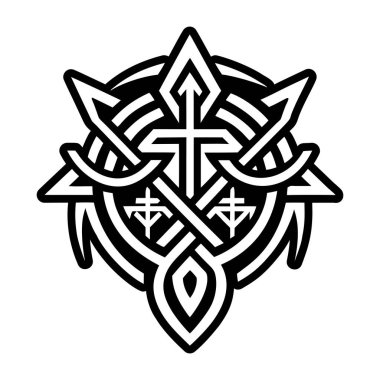 Mühür güç sembolünün katı biçim simgesi