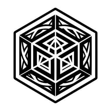 Kutsal geometri sembolünün bir simgesi.