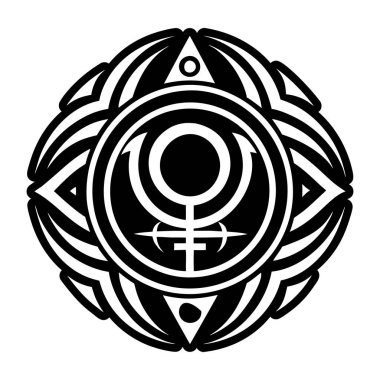 Uranüs dövme simgesi katı biçimde