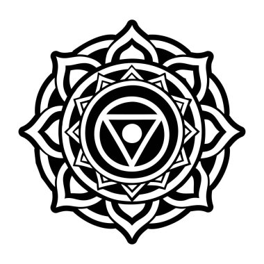 Çakra dövme simgesi katı biçimde