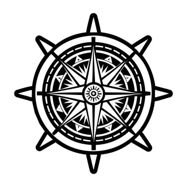 Dolu biçimdeki pusula simgesi simgesi