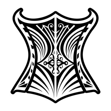 Korse dövme simgesi katı biçimde