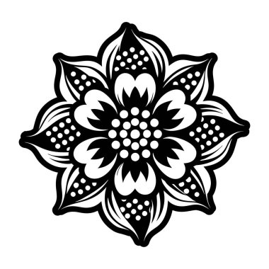 Kadınsı bir çiçek dövmesinin sembolü.