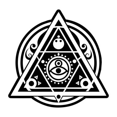 Kutsal sembolün kutsal geometrisinin kutsal geometrisi.