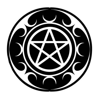 Dolu biçimdeki sihirli sembol simgesi