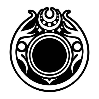 Lanetli yüzük sembolünün dolu stil simgesi