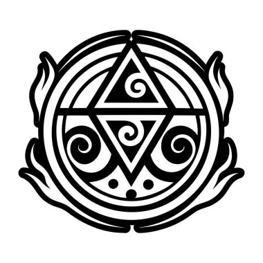 Element hava sembolünün doldurulmuş bir biçim simgesi