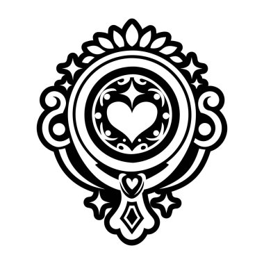 Sihirli ayna sembolünün doldurulmuş bir simgesi