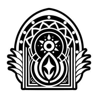 Ruhsal portal sembolünün katı bir biçim simgesi