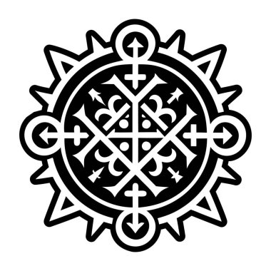 Dolu biçimdeki büyülü dövme simgesi