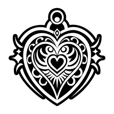 Katı biçimde aşk sembolü simgesi