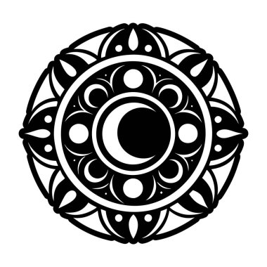 Ay tutulması simgesi katı biçimde