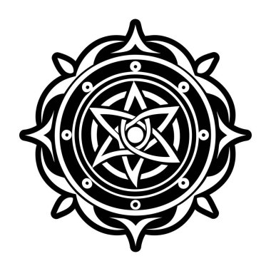 Sihirli rün sembolünün sembolü.