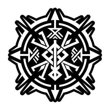 Kabartma biçiminde antik dövme simgesi