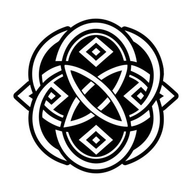 Sonsuzluk dövmesi simgesi glifli