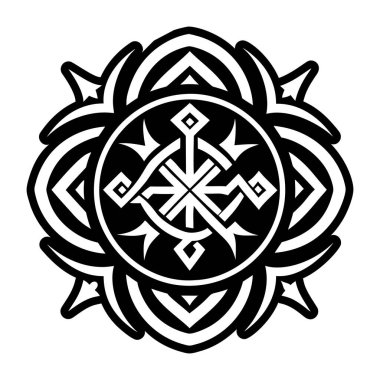 Gölge dövme simgesi biçiminde