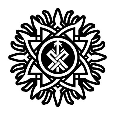 Kabartma biçiminde açık dövme simgesi