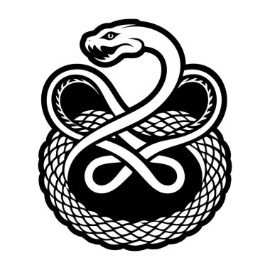 Dolu biçimdeki yılan simgesi