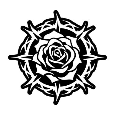 Dikenli gül simgesi