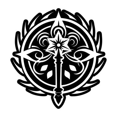 Düz stil dövme simgesi