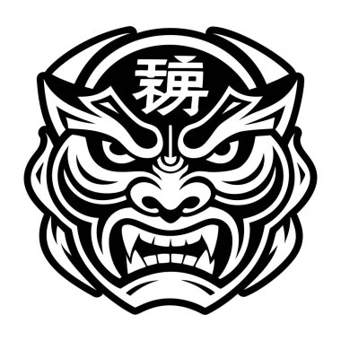 Kabartma biçiminde Okame maskesi simgesi