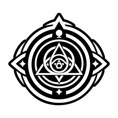 mandala. Vektör çizimi. beyaz üzerine izole