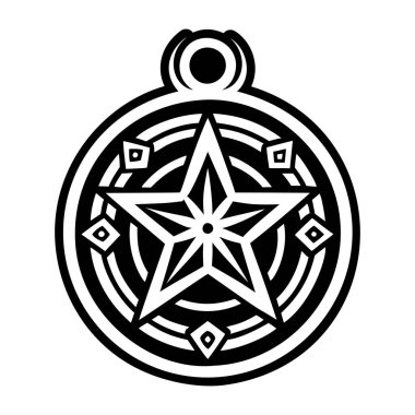 Bir agram yıldızının vektör çizimi