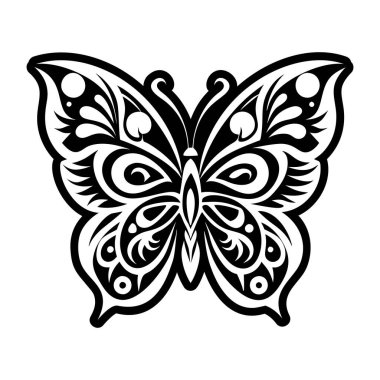 Kelebek dövme simgesi tam stil