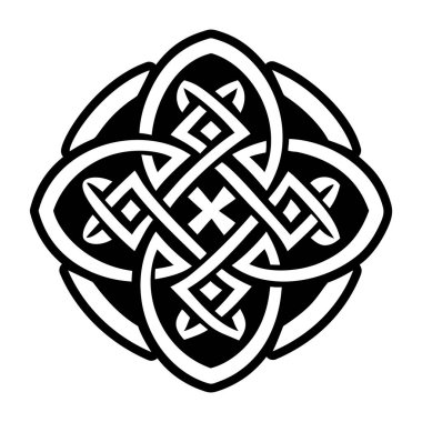 Kelt düğüm sembolünün doldurulmuş bir biçim simgesi