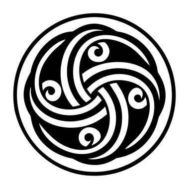 Kabartma biçiminde Kelt üçlemesi simgesi