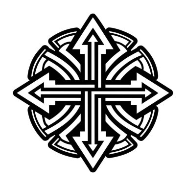 Çapraz dövme simgesi şekli