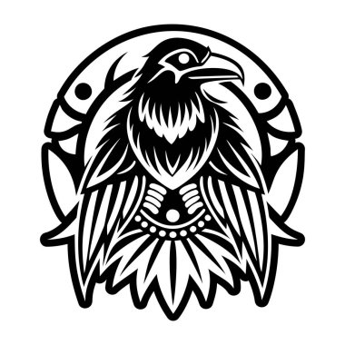 Karga sembolünün dolu bir biçim simgesi