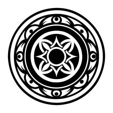 Katı biçimdeki şanslı sembol simgesi