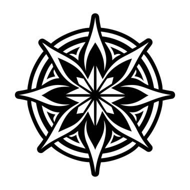 Kılavuz yıldız sembolünün katı biçim simgesi