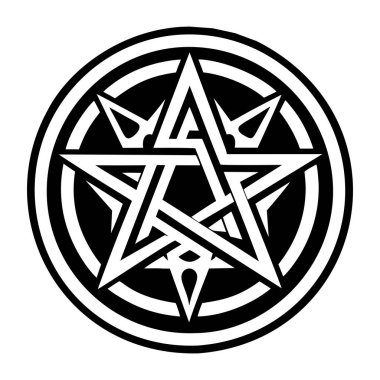 Pentagram sembolünün katı biçim simgesi