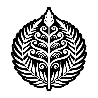 Şanslı eğreltiotu simgesi katı biçimde