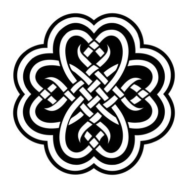 Şanslı düğüm sembolünün katı biçim simgesi