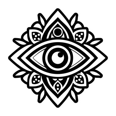 Katı bir göz tılsımı simgesi
