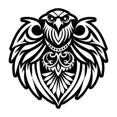 Karga dövmesi simgesi.