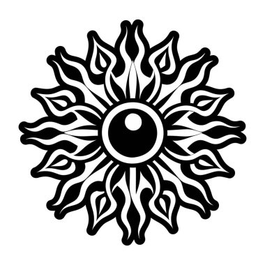 Yükselen güneş simgesi biçiminde simge