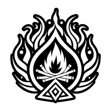 Kutsal ateş sembolünün katı bir simgesi.