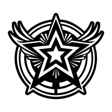 Kayan yıldız sembolünün bir simgesi.