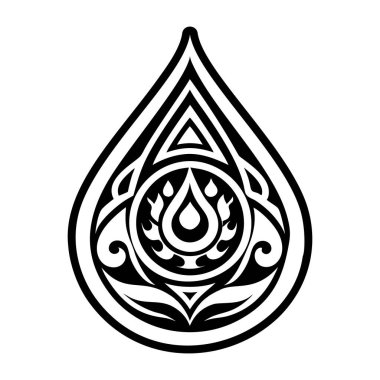 Su damlası simgesi simgesi tam biçimli