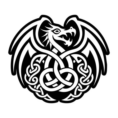 Dopdolu Kelt ejderha simgesi