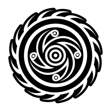 Dolu biçimdeki sarmal sembol simgesi