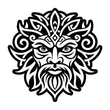 Yeşil adam sembolünün doldurulmuş bir simgesi