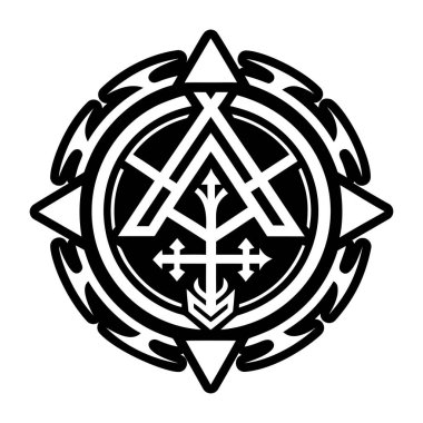 Pagan sanat sembolünün katı bir simgesi.