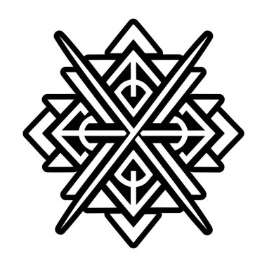 Gebo rün simgesi simgesi biçiminde