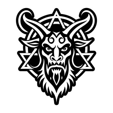 İblis dövmesi sembolünün sembolü.